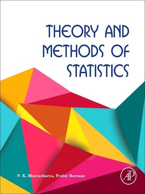 cover image of Theory and Methods of Statistics